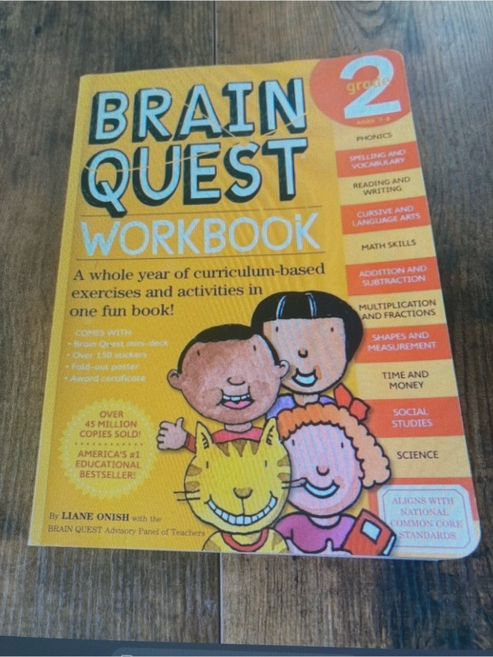 Brain Quest Workbook Grade 2 - Yellow Kids Educational Activity Book
